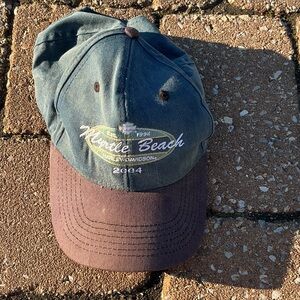 2004 Myrtle Beach Harley-Davidson Hat Cap 10th Anniversary Two-Tone Adjustable